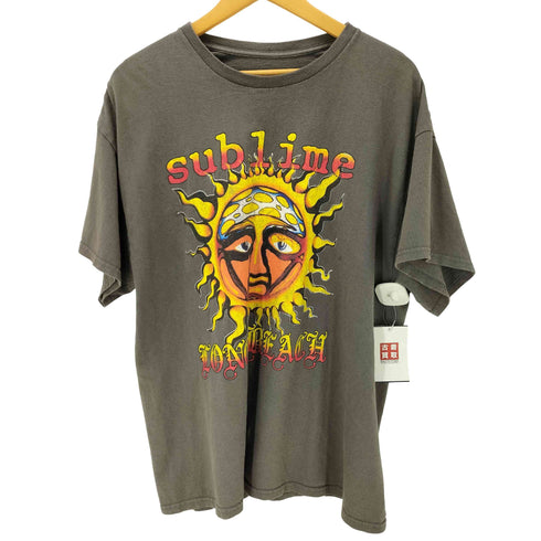 00S サン 太陽 プリント バンド S/S Tシャツ メンズ